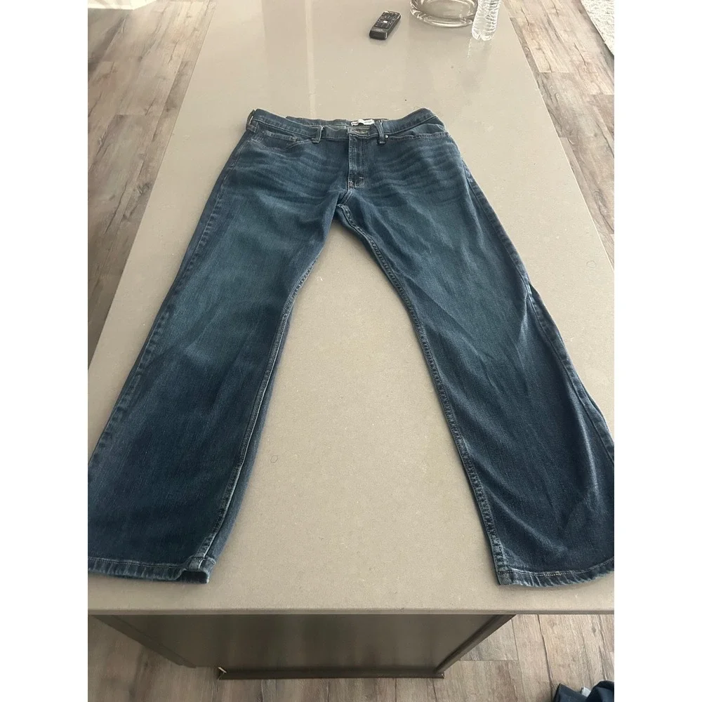Wrangler Mens Relaxed Boot Jeans Dark Wash Size 36x30 Comfort‎ Fit